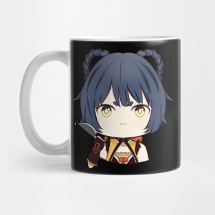 Chibi-Xiangling-Genshin Impact hold a knife Mug